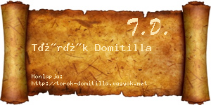 Török Domitilla névjegykártya